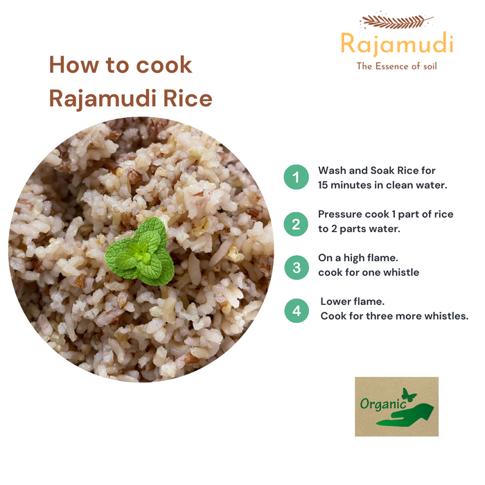 Buy Authentic Rajamudi Rice (Semi-Polished) - Organic Rajamudi rice | Rajamudi