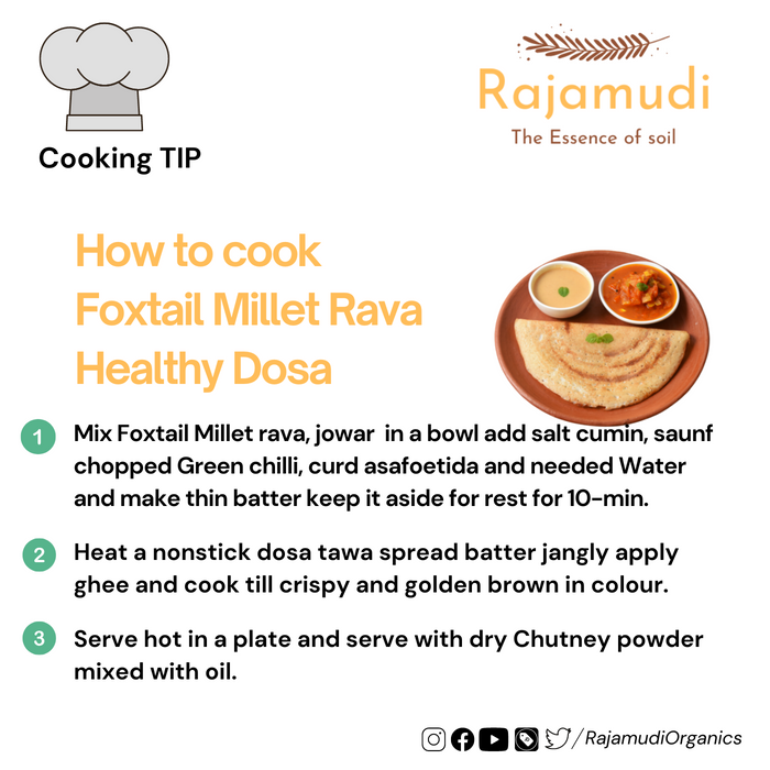 how to cook Foxtail Millet Rava