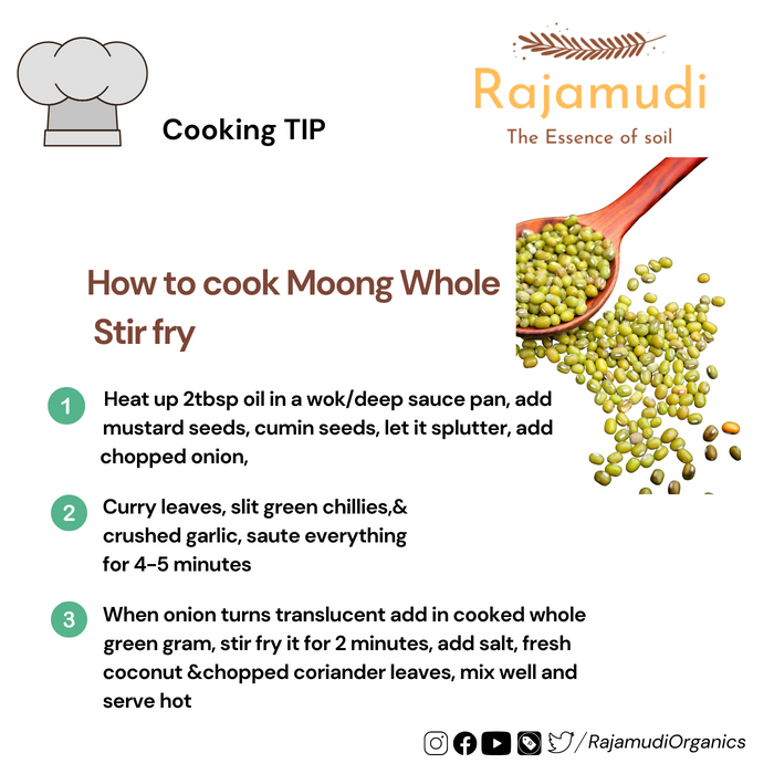 how to cook Moong whole