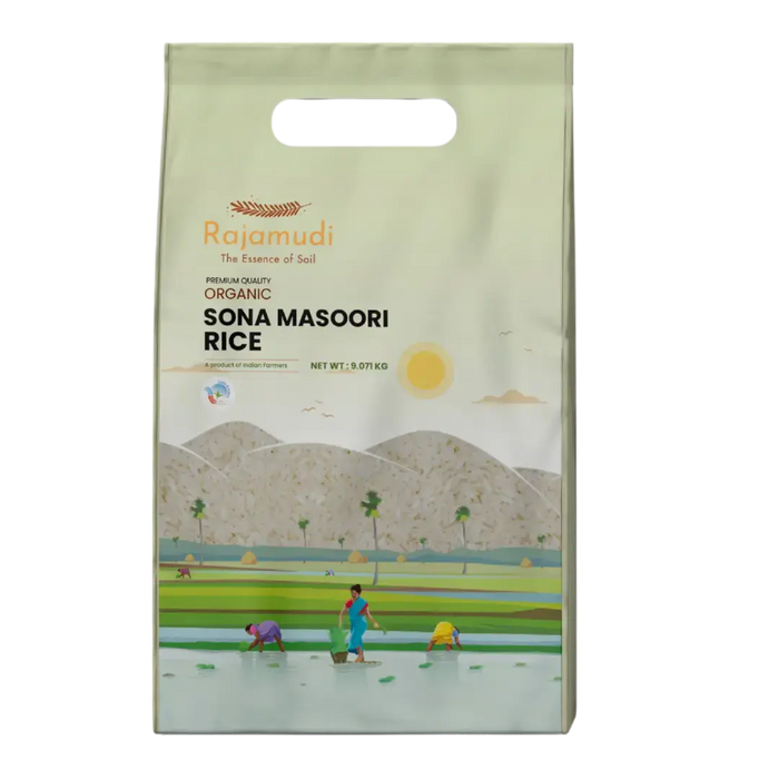 Organic Sona Masoori Rice by Rajamudi Organics