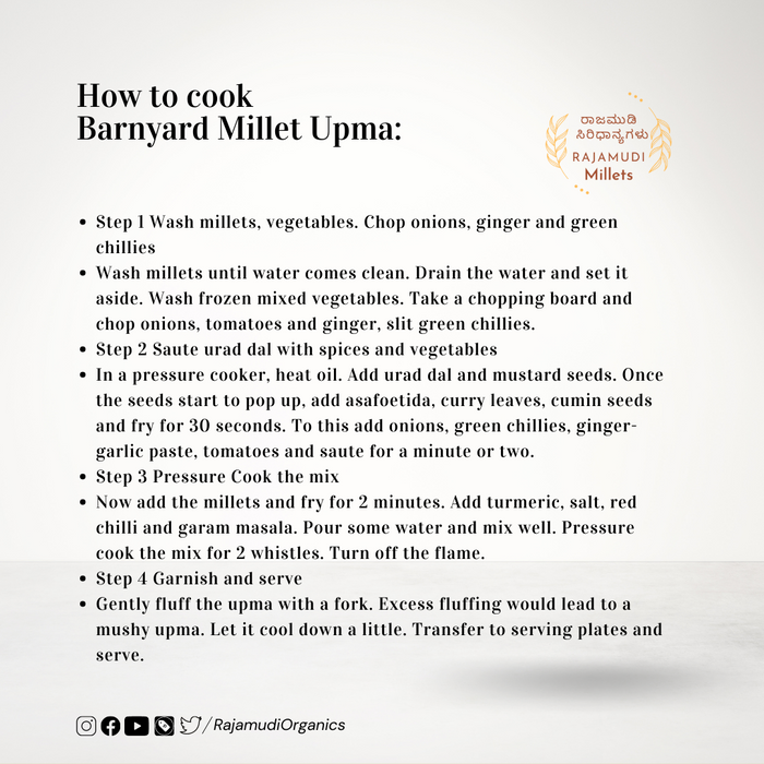 how to cook barnyard millet