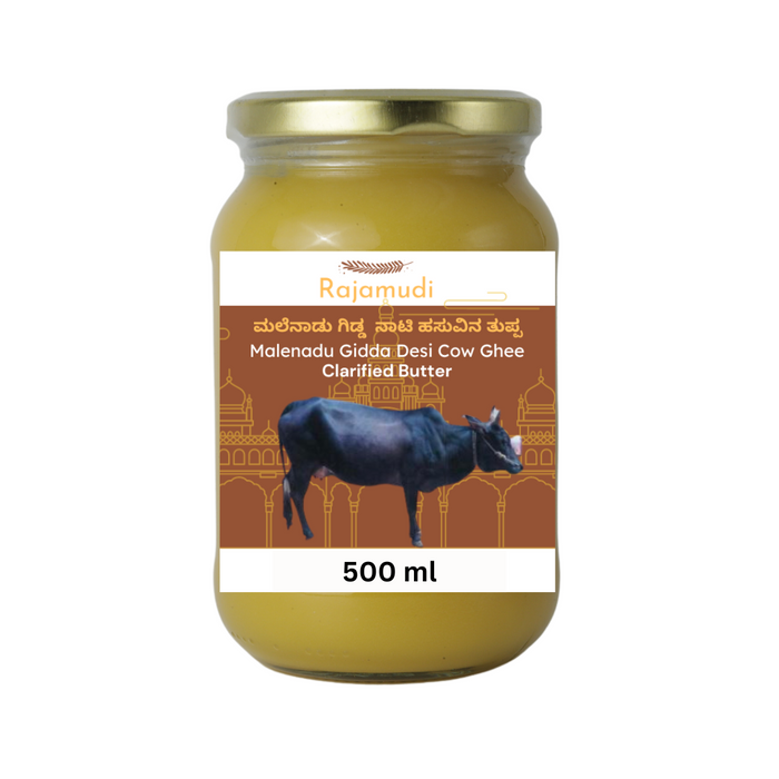 Malenadu Gidda Cow Ghee: Handcrafted Tradition & Nature's Pure Essence in Every Drop.