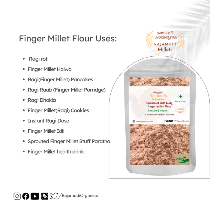 Finger millet flour uses