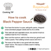 how to cook black pepper