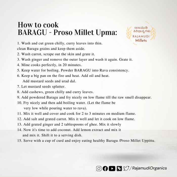 how to cook proso millet