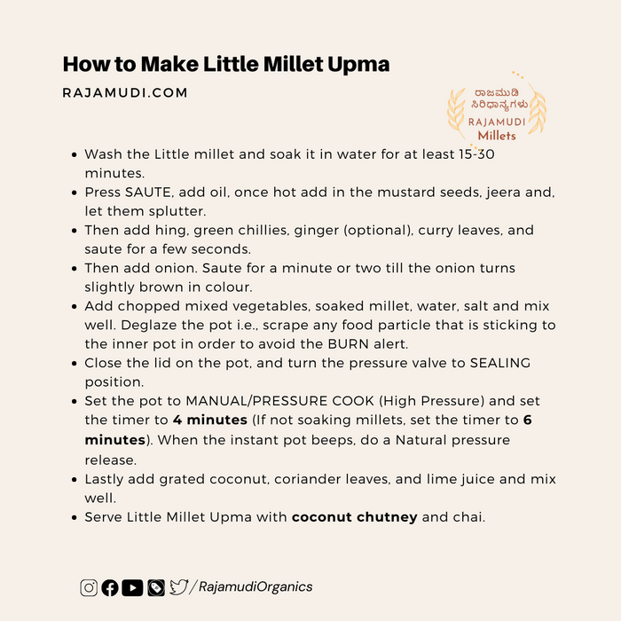 how to cook little millet 